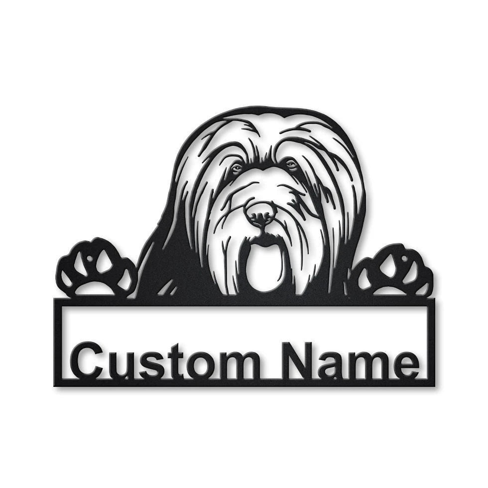 Personalized Bearded Collie Dog Metal Sign Art, Custom Bearded Collie Dog Metal Sign, Dog Gift, Birthday Gift, Animal Funny Gift, Laser Cut Metal Signs Custom Gift Ideas