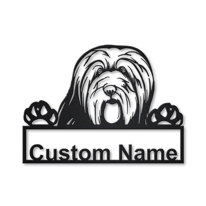 Personalized Bearded Collie Dog Metal Sign Art, Custom Bearded Collie Dog Metal Sign, Dog Gift, Birthday Gift, Animal Funny Gift, Laser Cut Metal Signs Custom Gift Ideas