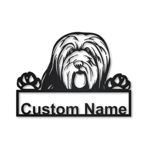Personalized Bearded Collie Dog Metal Sign Art, Custom Bearded Collie Dog Metal Sign, Dog Gift, Birthday Gift, Animal Funny Gift, Laser Cut Metal Signs Custom Gift Ideas