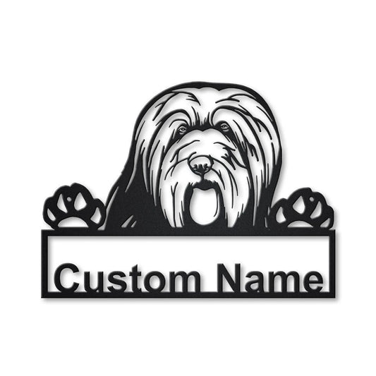 Personalized Bearded Collie Dog Metal Sign Art, Custom Bearded Collie Dog Metal Sign, Dog Gift, Birthday - metal sign