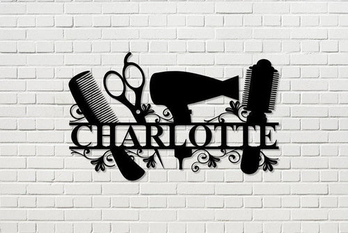 Custom Hair Stylist Gift Personalized Metal Sign