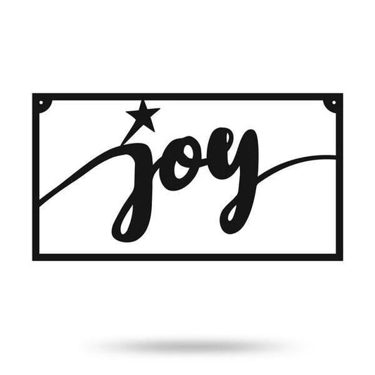Joy Metal Sign Cut Metal Sign Metal House Sign - 8 inches - metal sign