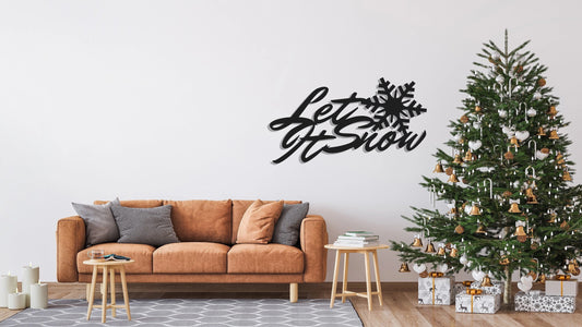 Christmas Metal Wall Decor, Metal Wall Art, Living Room Decor, Christmas Gift, Housewarming Gift - metal sign