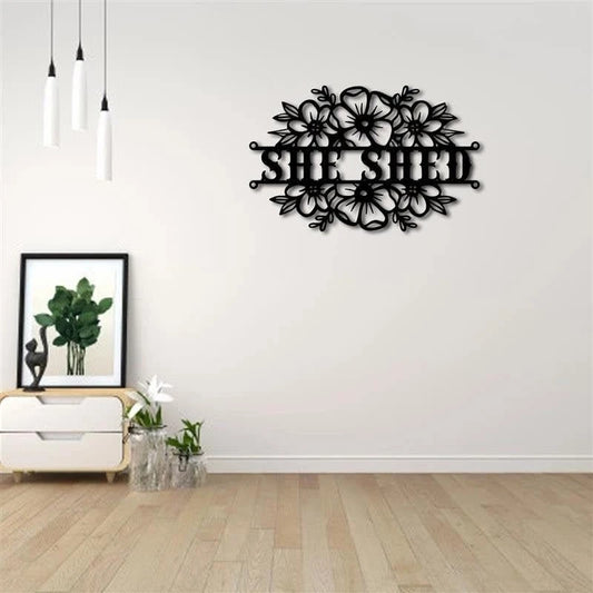 She Shed Metal Sign, She Shed Signs, Vintage Style She Shed Sign, She Shed Gifts, She Shed Decor, Cute - metal sign