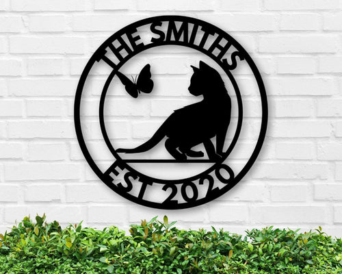 Personalized Metal Sign Grandma Gift Last Name Sign Name Plaque House Numbers Dad Gift Kid's Room Family Name Custom Family Gift