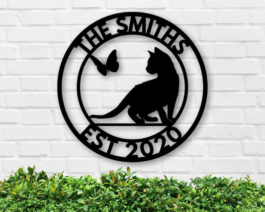 Personalized Metal Sign Grandma Gift Last Name Sign Name Plaque House Numbers Dad Gift Kid's Room Family - metal sign