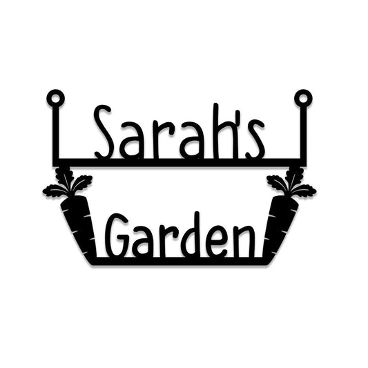 Personalized Carrots Metal Garden Sign, Stake, Decor, Wedding, Anniversary Art Gift For Her, Gardening - wedding detail