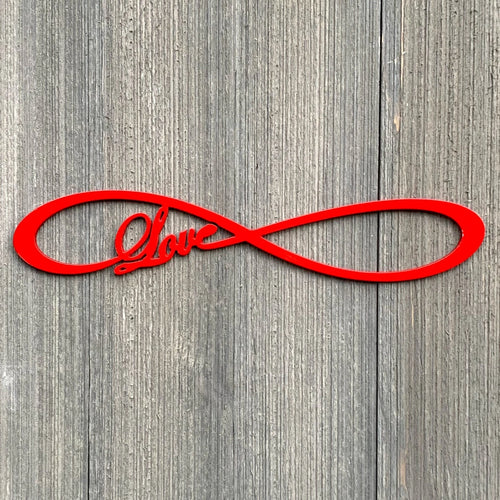 Love Infinity Sign Metal Sign Cutout Cut Metal Sign Wall Metal Art