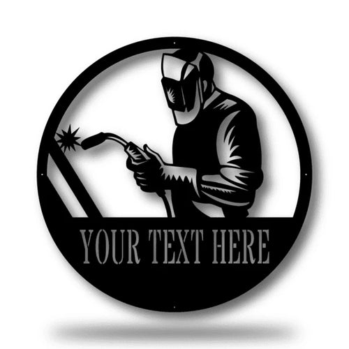 Welding Monogram Customized Metal Signs Custom Metal Sign Custom Signs Metal Sign