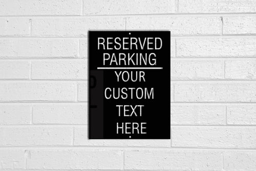 Your Custom Text Metal Reserved Parking Sign, Employee Parking Signs, Personalized Aluminum Sign,man Cave, Novelty Gift Laser Cut Metal Signs Custom Gift Ideas
