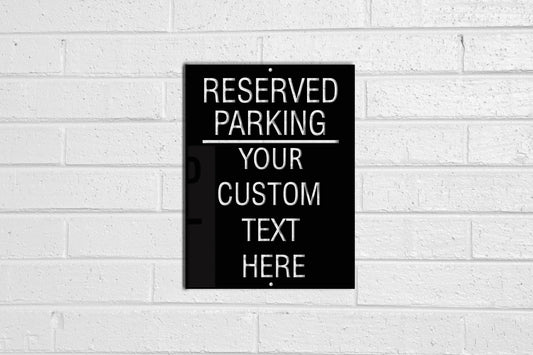 Your Custom Text Metal Reserved Parking Sign, Employee Parking Signs, Personalized Aluminum Sign,man Cave, Novelty Gift Laser Cut Metal Signs Custom Gift Ideas
