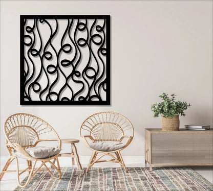 Metal Abstract Decorative Panel Fence Outdoor Or Indoor Dp31
