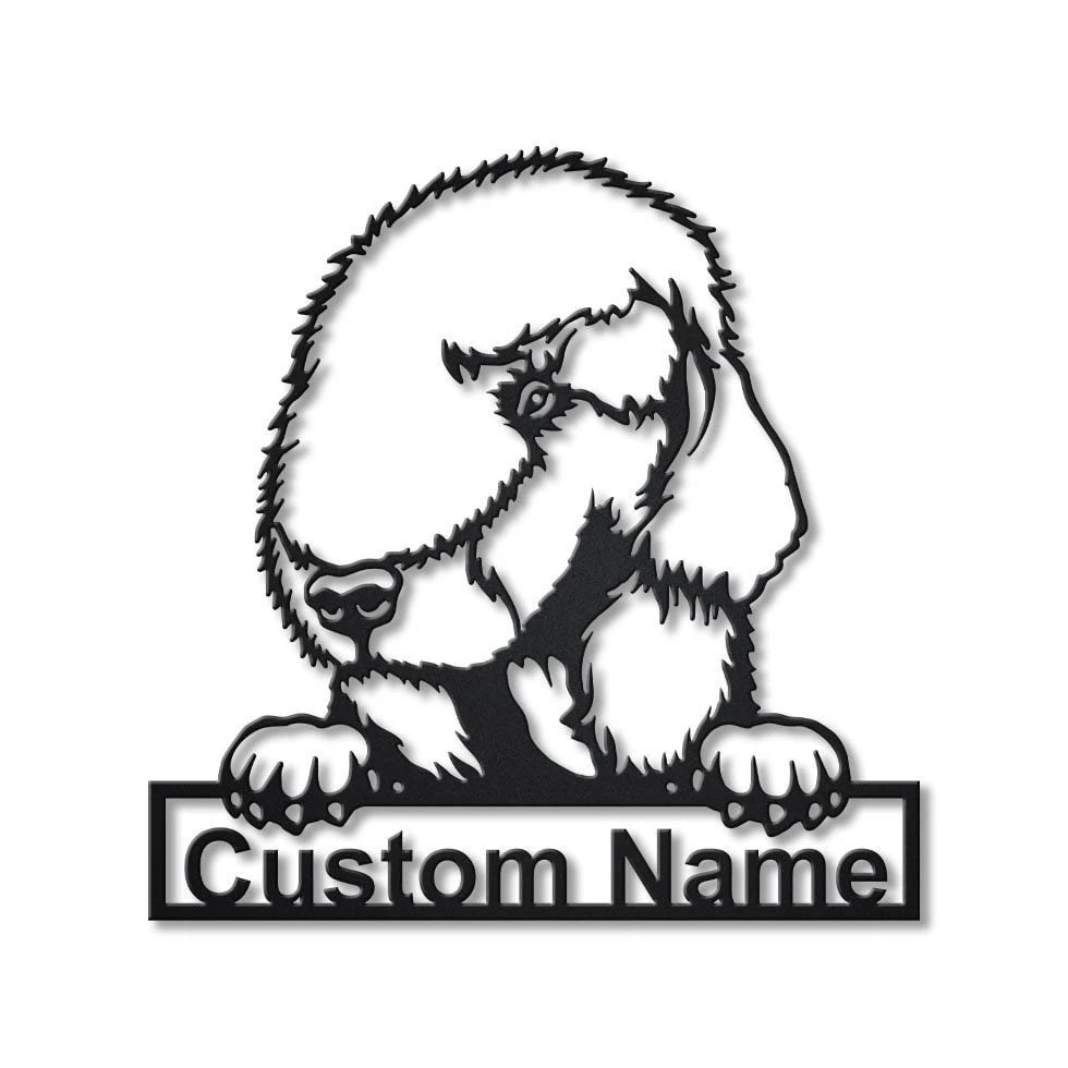 Personalized Bedlington Terrier Dog Metal Sign Art, Custom Bedlington Terrier Dog Metal Sign, Dog Gift, Animal Funny, Birthday Gift, Laser Cut Metal Signs Custom Gift Ideas