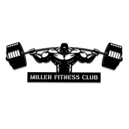 Personalized Metal Gym Sign, Custom Fitness Center, Cross Fit Club, Home Wall Decor, Metal Laser Cut Metal Signs Custom Gift Ideas