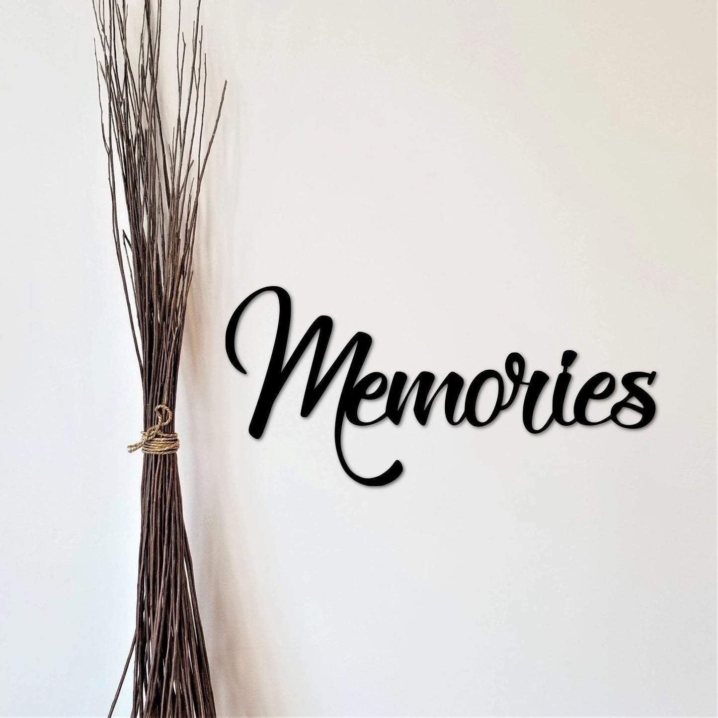 Memories Sign Metal Word Art Picture Wall Decor Travel Gifts Memories Metal Sign Steel Script Word Gallery Wall Decor