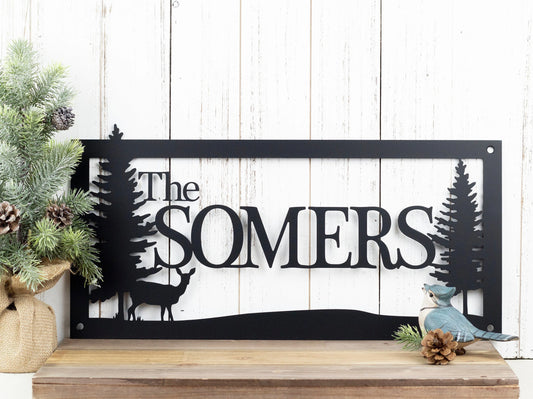 Rustic Family Name Metal Sign, Family Name Sign, Metal Sign, Metal Wall Art, Rustic Decor, Farmhouse - metal sign