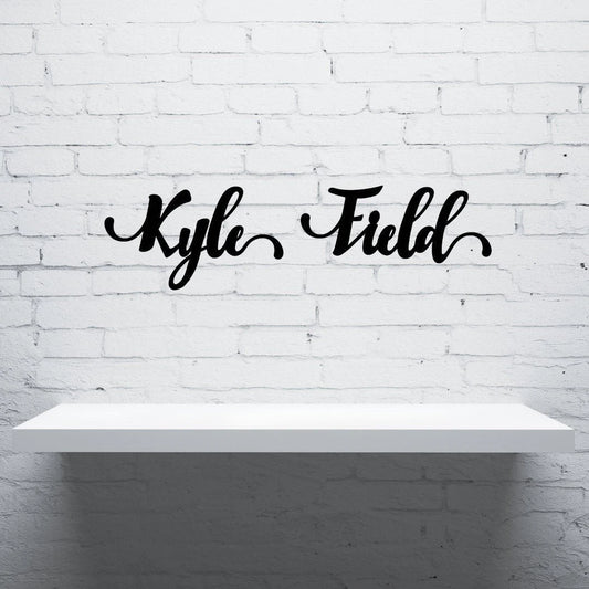 Kyle Field Sign Cut Metal Sign Wall Decor Metal Sign Metal Art - 8 inches - metal sign