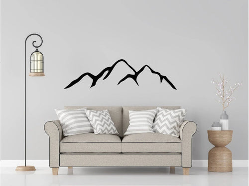 Mountain Range Modern Mountain Wall Decor Metal Wall Decor