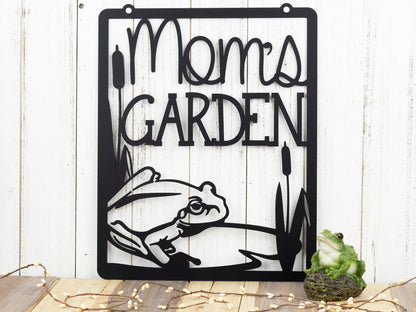 Mom's Garden Metal Sign Garden Decor Yard Art Mothers Day Metal Decor Garden Sign Garden Decoration Gift For Her Frog Sign