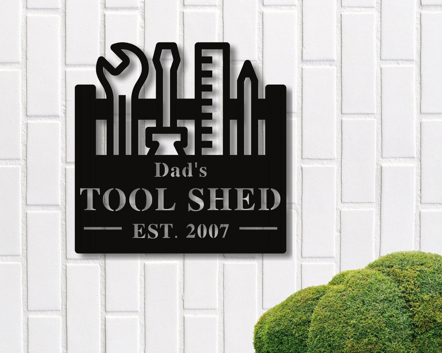 Fathers Day Gift Personalized Sign Outdoor Decor Tool Shed Gift For Dad Gift For Him Gift For Her Custom Metal Garage Sign