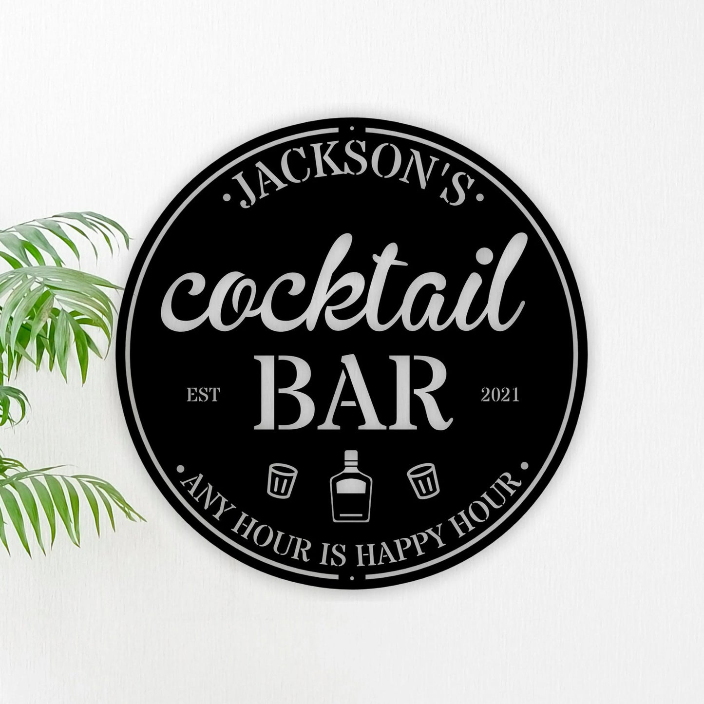 Cocktail Bar, Bar Signs, Personalized Bar Sign, Personalized Signs, Bar Decor, Man Cave, Metal Sign, Father's Day Gift, Custom Bar Sign Laser Cut Metal Signs Custom Gift Ideas