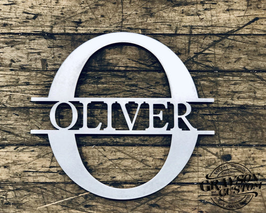 Personalized Monogram Name Sign Rustic Metal Sign Wedding, Anniversary, Housewarming Gift Farmhouse Decor - wedding detail