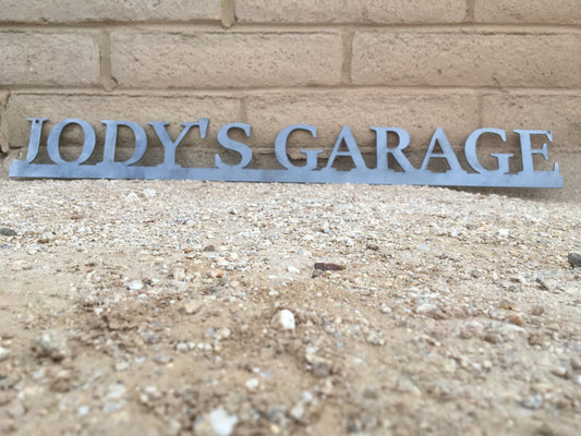 Custom Garage Sign Custom Metal Sign Family Room Decor Family Sign Metal Word Art - 8 inches - metal sign