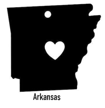 Arkansas State Ornament Cut Metal Sign Wall Decor Metal Sign Metal Art