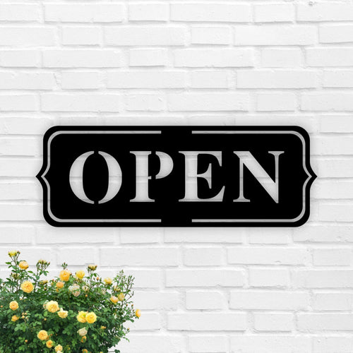 Open Sign Simple Open Sign Open Shop Sign Open Building Sign Open Decor Sign For Shopfront Cute Store Sign Open Store Metal Sign
