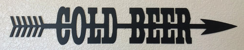 Fresh Water With Arrow Metal Sign Cut Metal Sign Wall Metal Sign