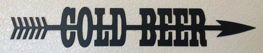 Fresh Water With Arrow Metal Sign Cut Metal Sign Wall Metal Sign - 8 inches - metal sign