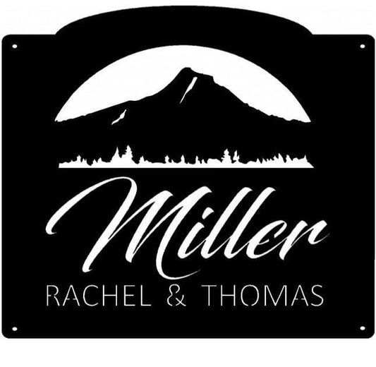 Metal Sign With Hunting Dog And Ducks In Grass Customized With Your Name Metal House Sign - 8 inches - metal sign