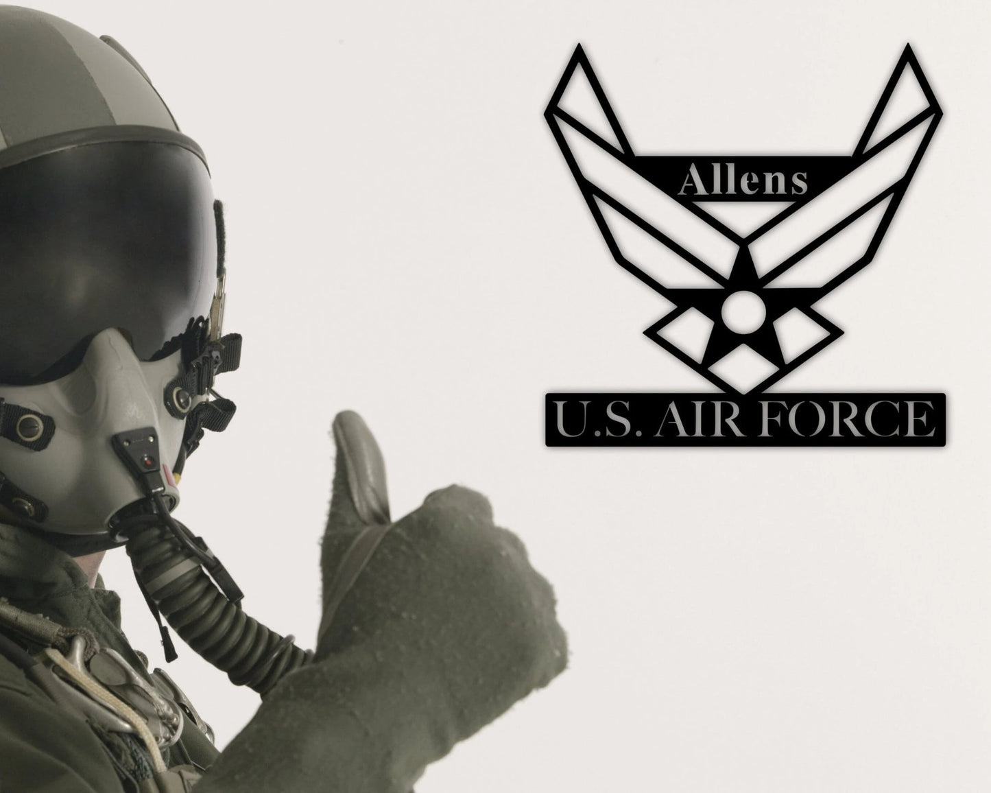 Personalized Air Force Gifts, Custom Air Force Emblem, Personalized Metal Name Sign Custom Airforce Name Sign Military Retirement Gift Ideas, Metal Laser Cut Metal Signs Custom Gift Ideas