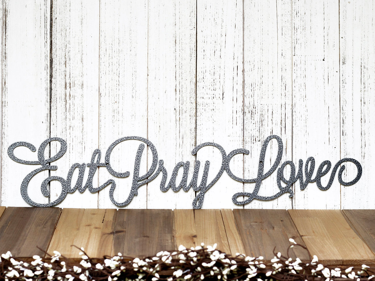 Eat Pray Love Metal Wall Decor Kitchen Decor Kitchen Dining Eat Pray Love Metal Sign Sign Wall Decor