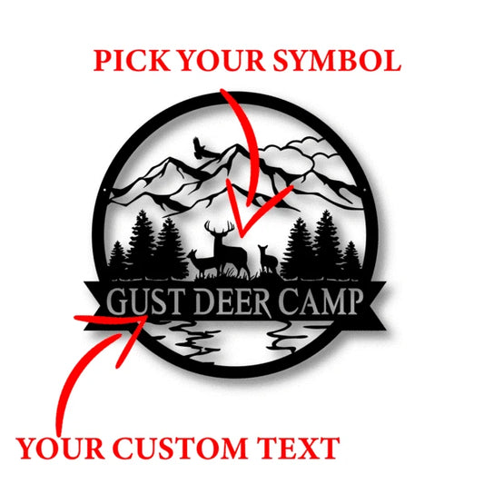 Outdoor Monogram Personalized Customized Metal Signs, Custom Metal Sign, Custom Signs, Metal Sign, Metal - metal sign