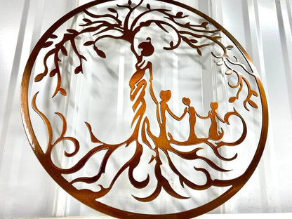 Tree of Life Mother Child Sign Metal Tree of Life Tree of Life Decor Gift for Mom Mother's Day Gift Mom Tree of Life