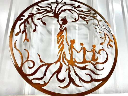Tree of Life Mother Child Sign Metal Tree of Life Tree of Life Decor Gift for Mom Mother's Day Gift Mom - metal sign