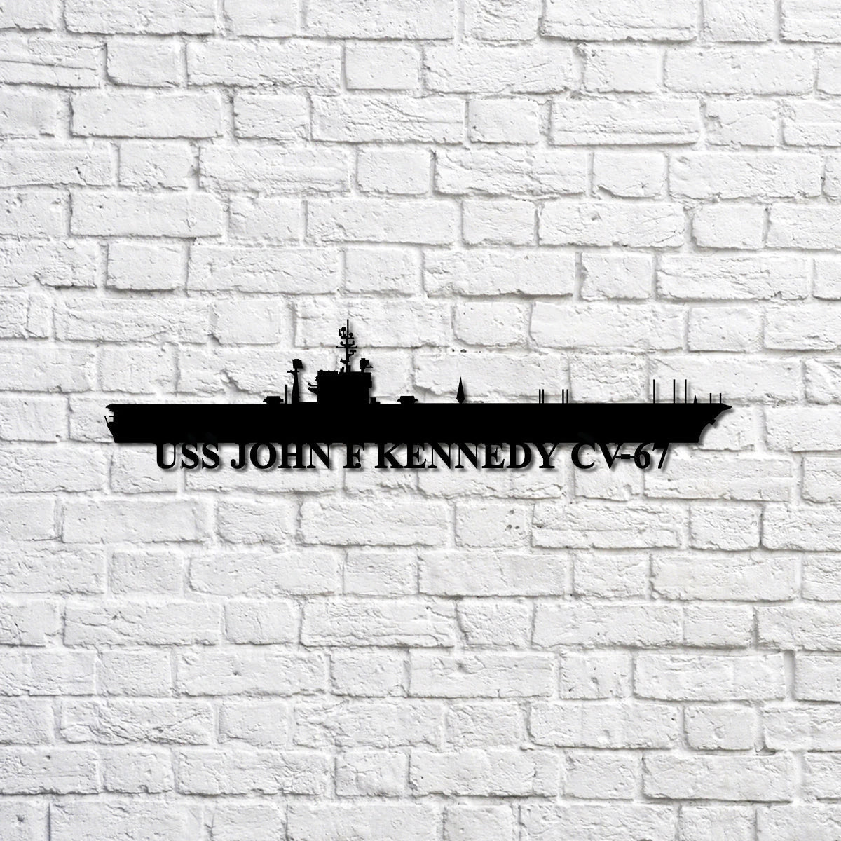 Uss John F Kennedy Cv67 Ship Silhouette Navy Ship Metal Sign, Memory Wall Metal Sign Gift For Navy Veteran, Navy Ships Silhouette Metal Sign Laser Cut Metal Signs Custom Gift Ideas