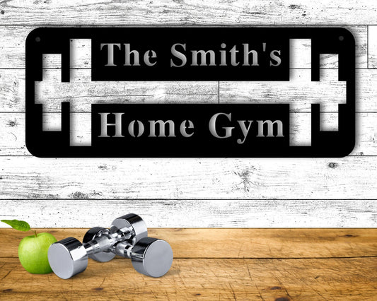 Personalized Home Gym Signs For Workout Room Personalized Metal Sign Home Gym Wall Arthome Gym Decor - metal sign