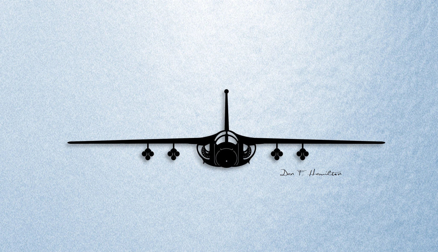 F111 Aardvark Gear Up And Loaded With 4 Pods! Usaf Tactical Attack Aircraft Metal Sign Cut Metal Sign Wall Decor