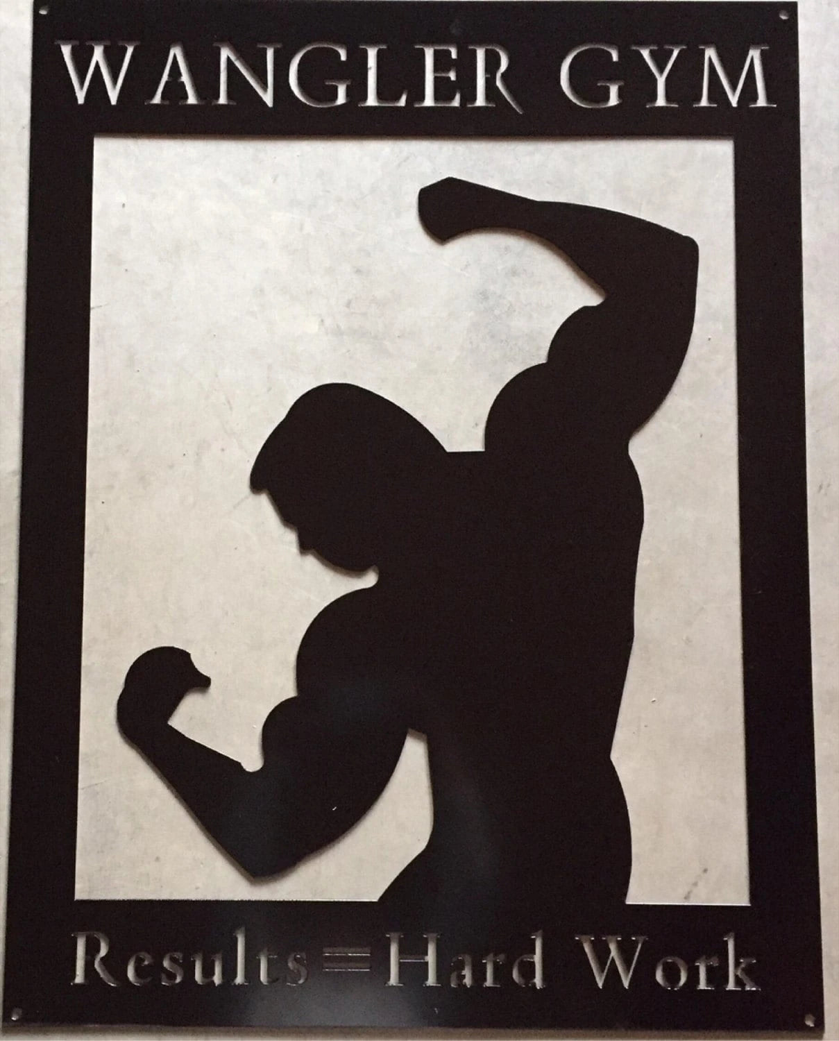 Gym Sign Custom Metal Gym Sign with Your Name Or Quote Metal House Sign