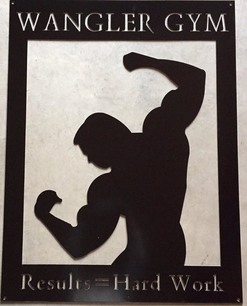 Gym Sign Custom Metal Gym Sign with Your Name Or Quote Metal House Sign