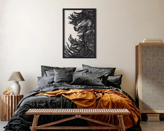 Horse Metal Wall Decor Horse Metal Sign Living Room Decor Metal Wall Hangings Horse Wall Decor Wall Decor Interior - 8 inches - metal sign