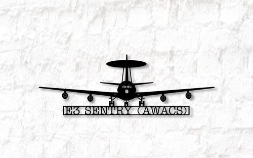E3g Sentry Awacs Airborne Early Warning And Control Aircraft Metal Sign Cut Metal Sign Wall Decor