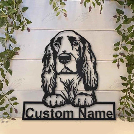 Field Spaniel Dog Personalized Metal Wall Decor, Cut Metal Sign, Metal Wall Art, Metal House Sign, Metal - metal sign