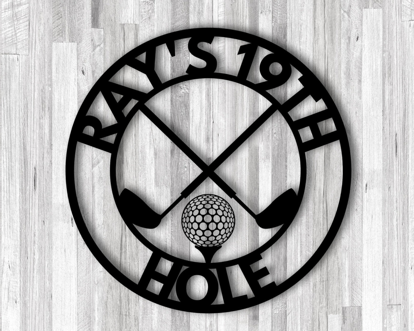 Personalized Golf Sign Personalized Golf Decor Golf 19th Hole Sign Bar Sign Metal Golf Sign Golf Gifts For Men Man Cave Sign
