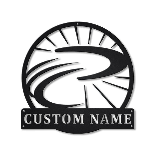 Personalized Boomerang Sport Monogram Metal Sign Art, Custom Boomerang Sport Metal Sign, Hobbie Gifts - metal sign