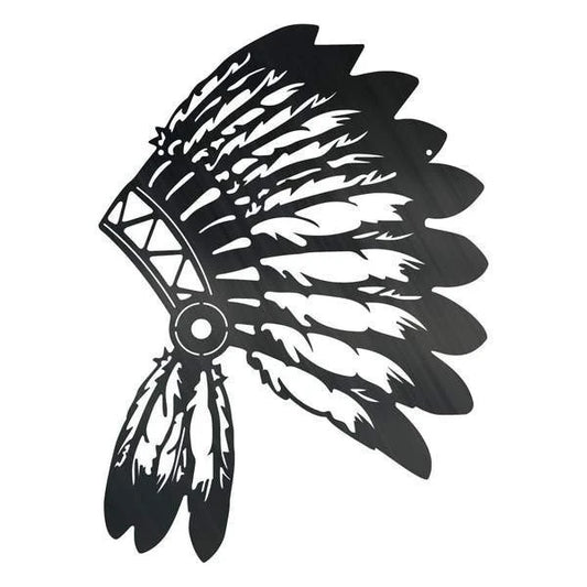 Indian Head Customized Metal Signs Custom Metal Sign Custom Signs Metal Sign - 8 inches - metal sign