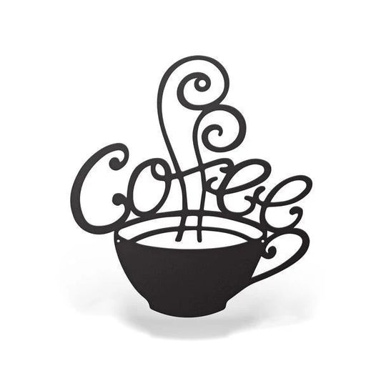 Metal Coffee Sign Cut Metal Sign Metal House Sign - 8 inches - metal sign