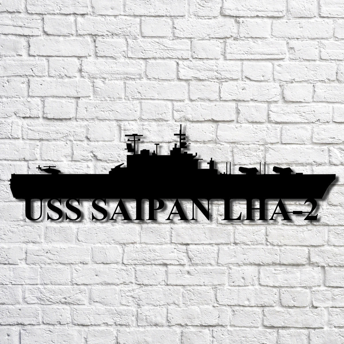 Uss Saipan Lha2 Navy Ship Metal Art, Gift For Navy Veteran, Navy Ships Silhouette Metal Art, Navy Home Decor Laser Cut Metal Signs Custom Gift Ideas